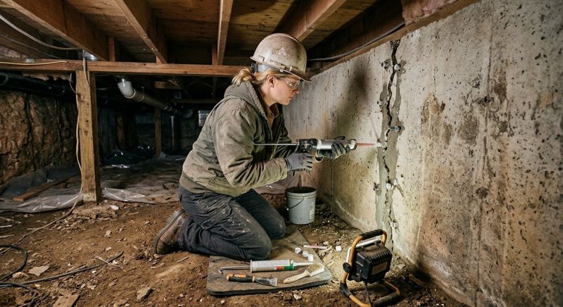 Basement Foundation Repair in Gales Ferry, CT