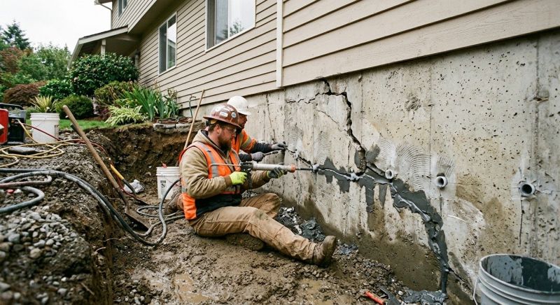 Basement Foundation Repair in Groton, CT