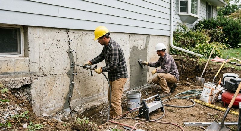 Basement Foundation Repair in Old Lyme, CT