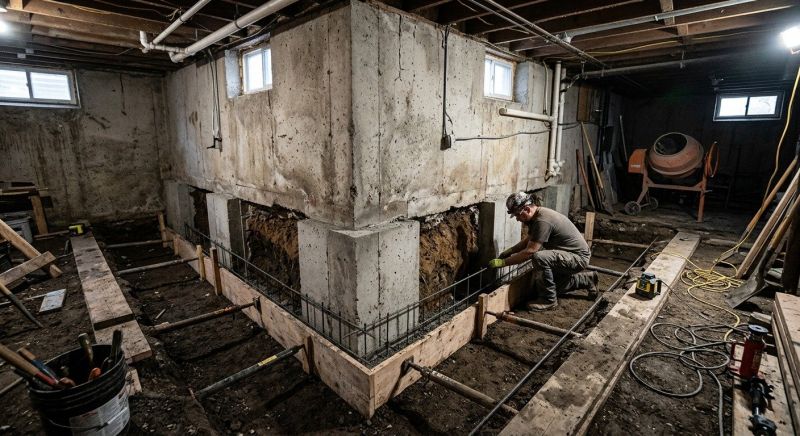 Basement Underpinning in Colchester, CT