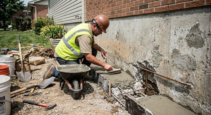 Concrete Foundation Repair in North Stonington, CT