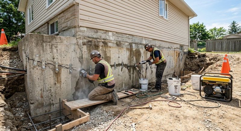 Concrete Foundation Repair in North Stonington, CT