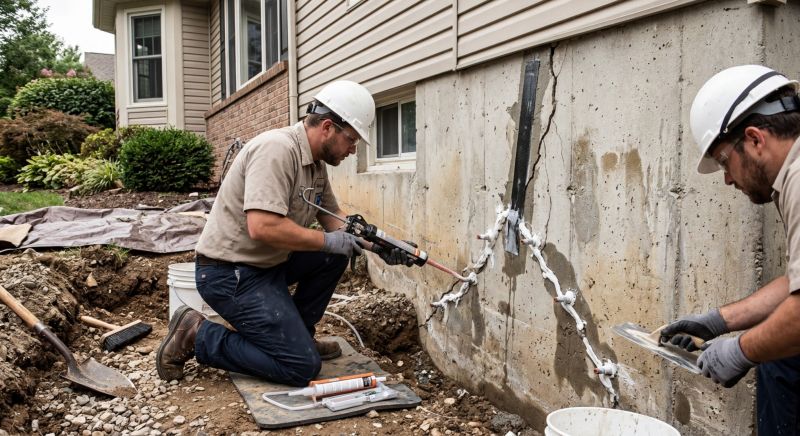 Cracked Foundation Repair in Cromwell, CT