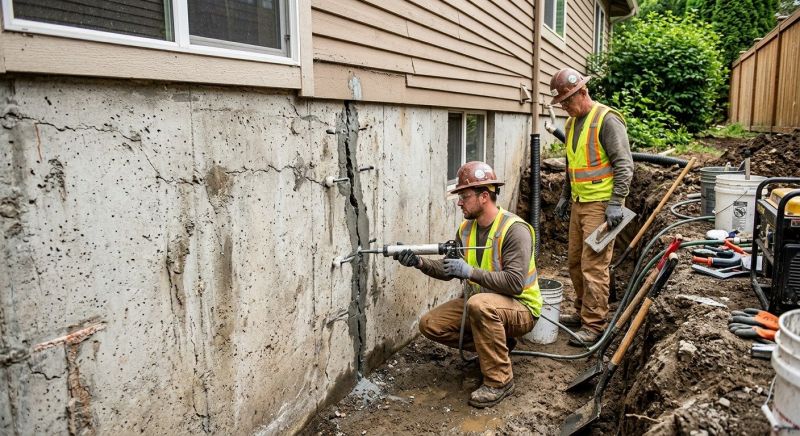Cracked Foundation Repair in New London, CT