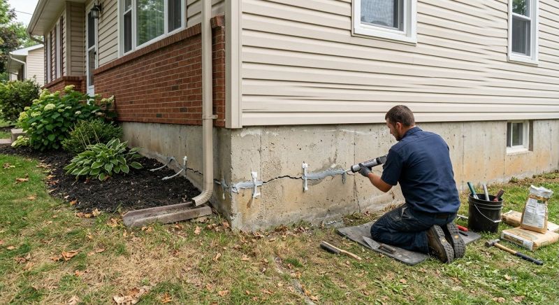 Cracked Foundation Repair in Salem, CT