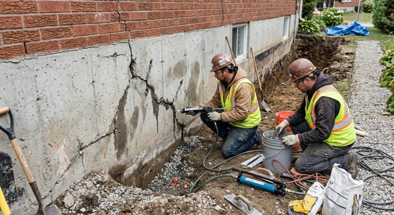 Cracked Foundation Repair in Westbrook, CT