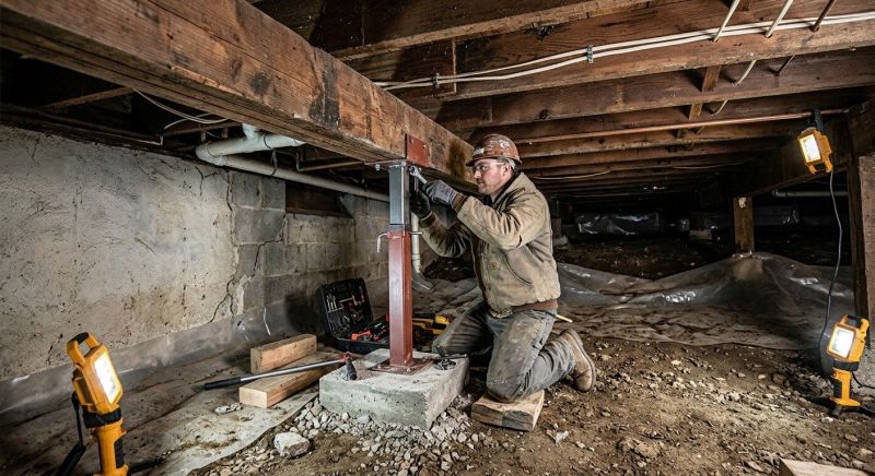 Crawlspace Foundation Repair in Groton, CT