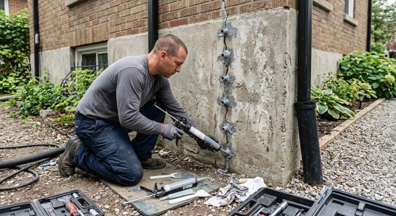 Foundation Crack Repair in Meriden, CT