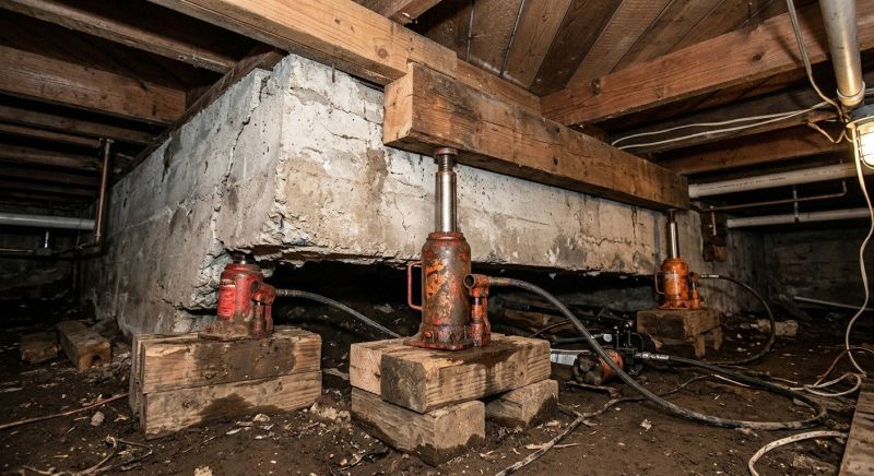 Foundation Jacking in Niantic, CT