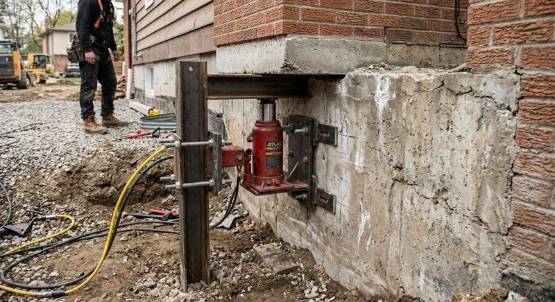 Foundation Jacking in Niantic, CT