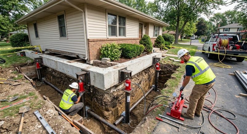 Foundation Jacking in Waterford, CT