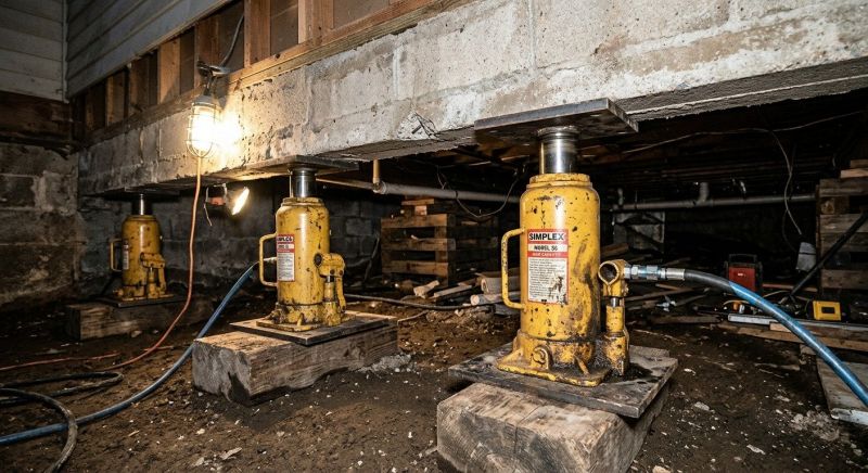 Foundation Jacking in Wethersfield, CT