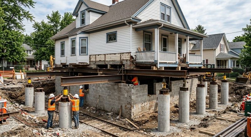 Foundation Raising in Plainfield, CT