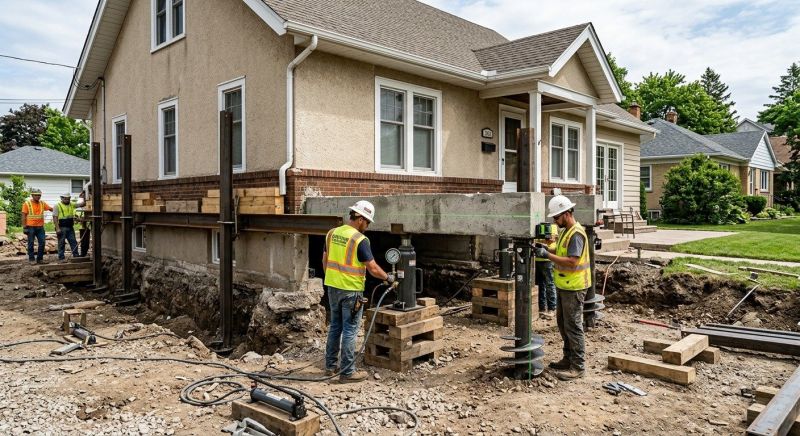 Foundation Releveling in Colchester, CT