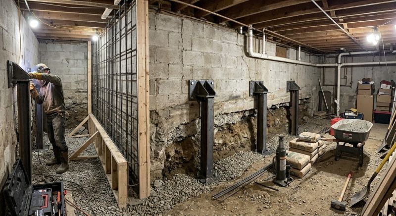 Foundation Stabilizing in Jewett City, CT