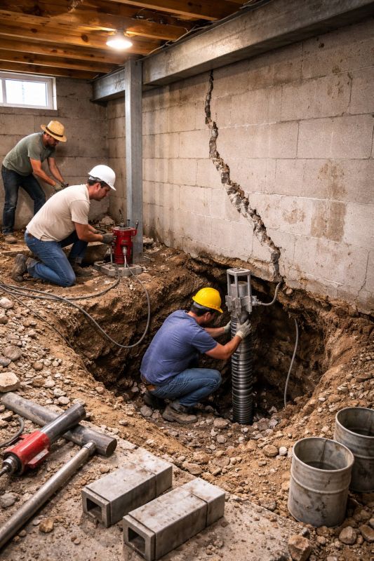 Foundation Structural Repair in Norwich, CT