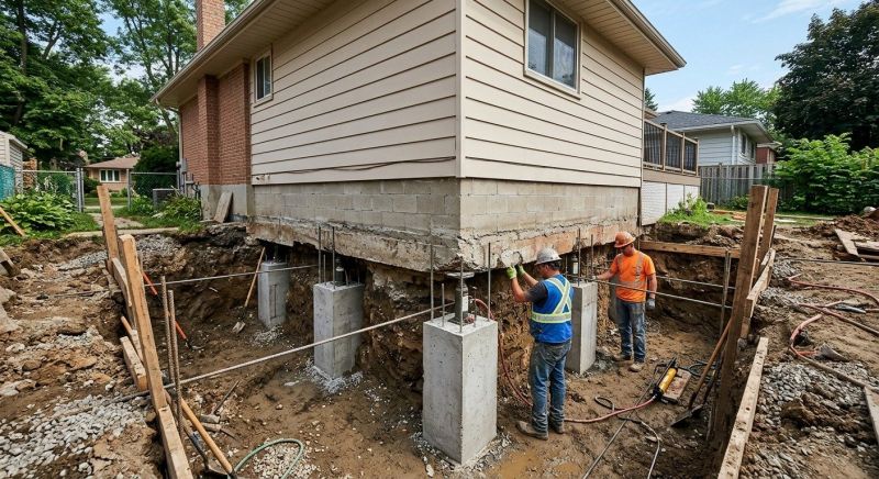 Foundation Underpinning in Colchester, CT