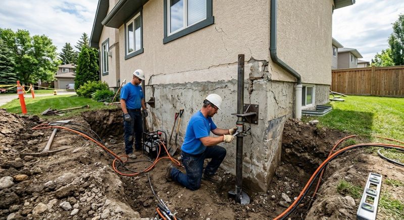 Helical Piers Installation in Colchester, CT