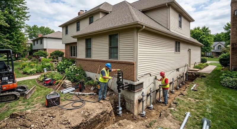 Helical Pile Installation in Colchester, CT