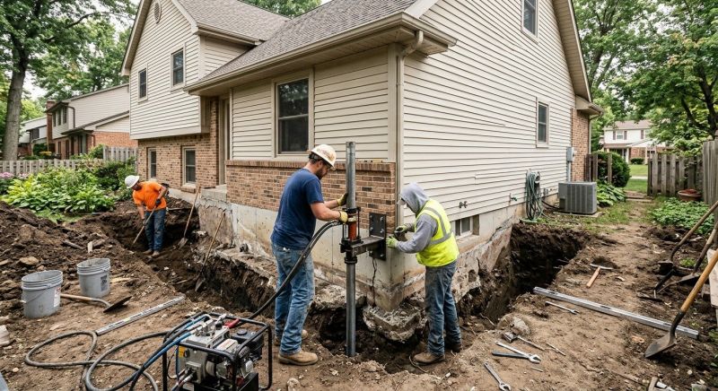 House Foundation Repair in Mystic, CT