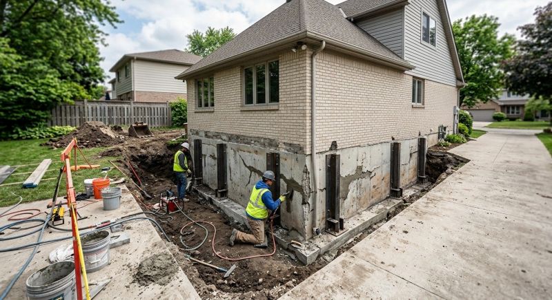 House Foundation Repair in Tolland, CT