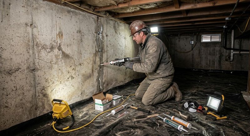 Leaking Foundation Repair in Colchester, CT