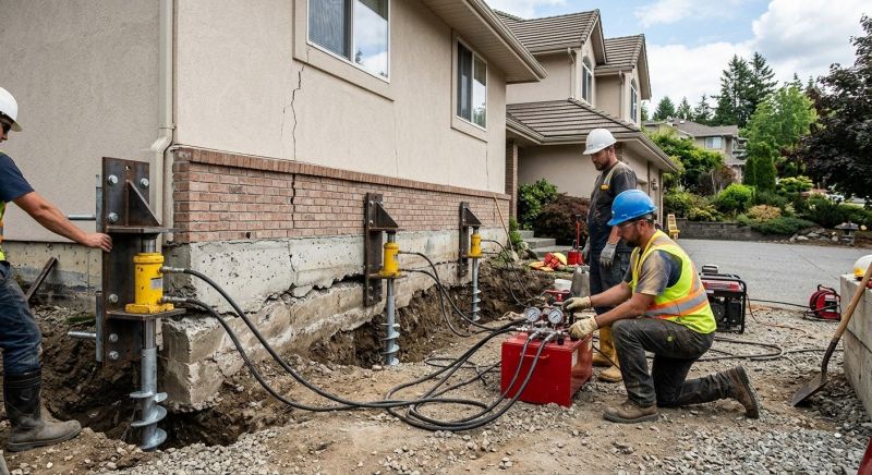 Sinking Foundation Lifting in Colchester, CT
