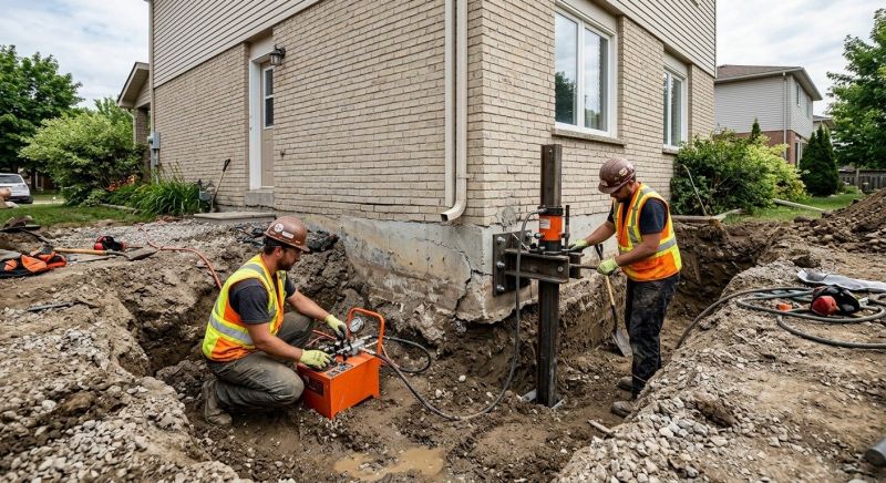 Sinking Foundation Lifting in Colchester, CT