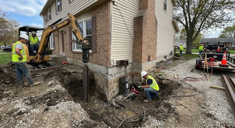 Sinking Foundation Repair in East Haddam, CT