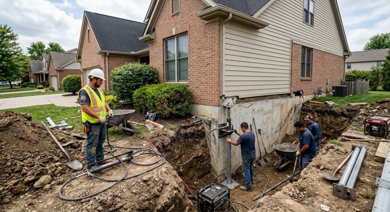 Sinking Foundation Repair in East Hampton, CT