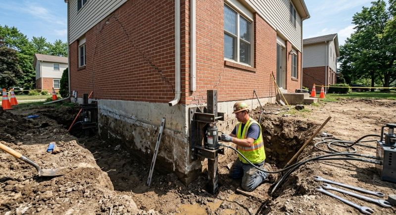 Sinking Foundation Repair in Killingworth, CT
