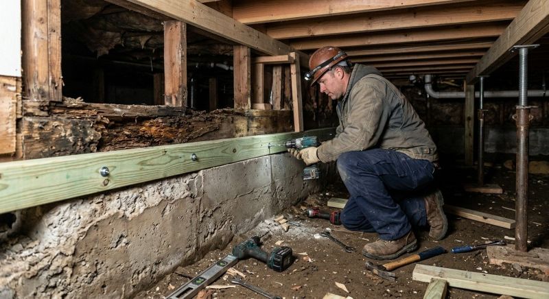 Sinking Foundation Repair in Salem, CT