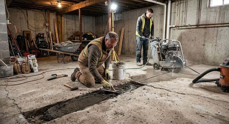 Slab Foundation Repair in Colchester, CT